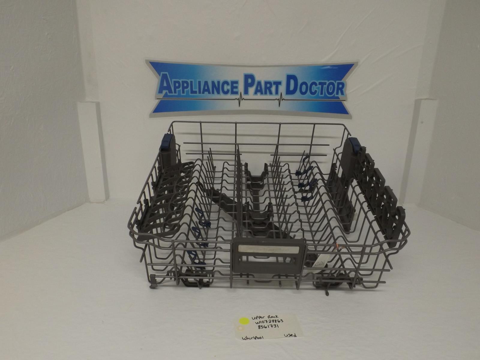 Whirlpool Dishwasher W10728863 8561731 Upper Rack Used Whirlpool Dishwasher W10728863 8561731 Upper Rack Used
